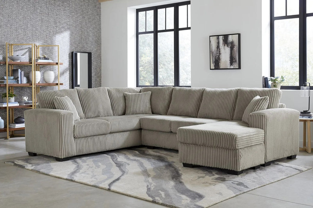Stationary 6 Piece Gray Sectionals
