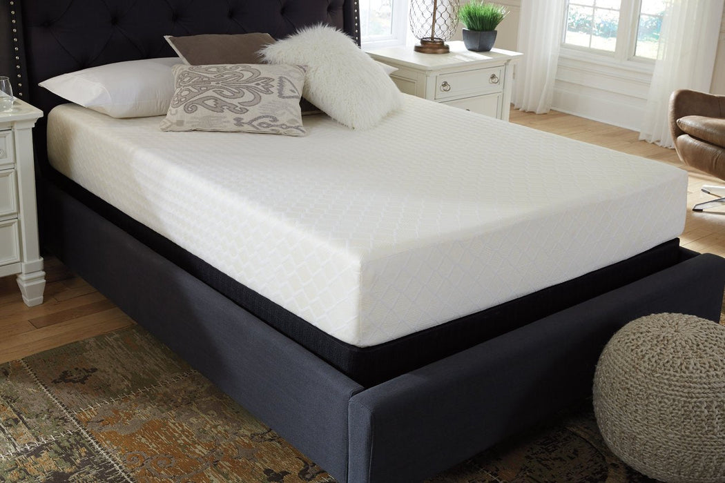 10 Inch Chime Memory Foam White King Mattress in a Box - M69941 - Gate Furniture