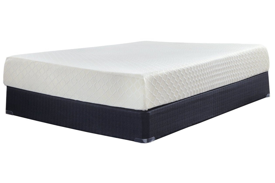 10 Inch Chime Memory Foam White Queen Mattress in a Box - M69931 - Gate Furniture