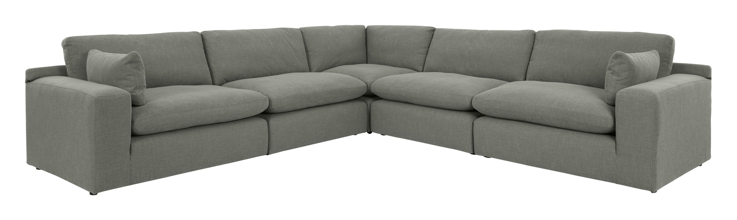 Elyza Smoke 5 Piece Sectional
