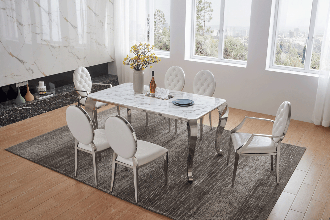110 Marble Dining Table - i27606 - In Stock Furniture