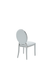 110 Marble Dining Table With 110 White Chairs Set - Gate Furniture