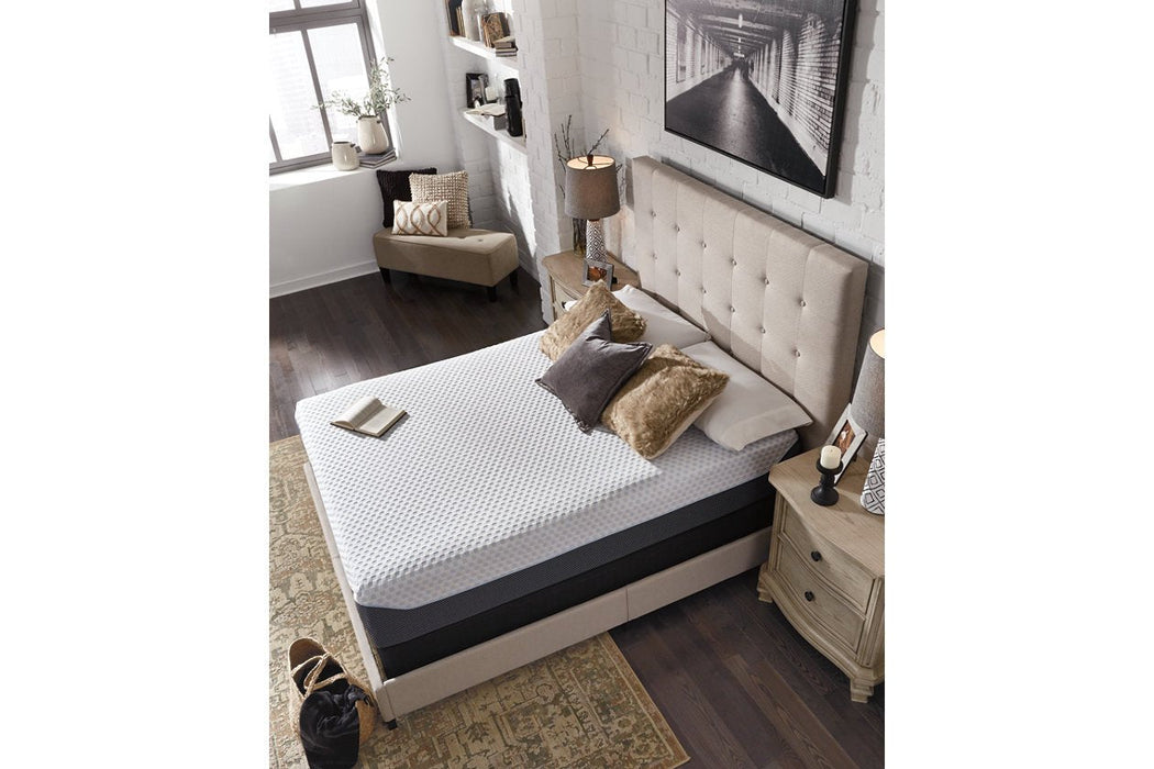 12 Inch Chime Elite White/Blue Twin Memory Foam Mattress in a box - M67411 - Gate Furniture