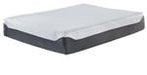 12 Inch Chime Elite White/Blue Twin Memory Foam Mattress in a box - M67411 - Gate Furniture