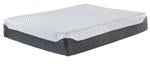 12 Inch Chime Elite White/Blue Twin Memory Foam Mattress in a box - M67411 - Gate Furniture