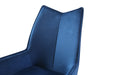 1218 Swivel Dining Chair Navy Blue Fabric - i36558 - In Stock Furniture