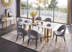 131 Gold Marble Dining Set - Gate Furniture