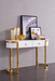 131 Gold Marble Dining Set - Gate Furniture
