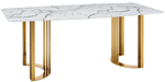 131 Gold Marble Dining Table - i27593 - In Stock Furniture