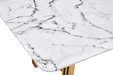 131 Gold Marble Dining Table - i27593 - In Stock Furniture