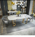 131 Gold Marble Dining Table - i27593 - In Stock Furniture