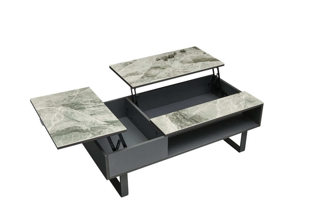 1388 Coffee Table W/ Storage Grey - i34876 - In Stock Furniture