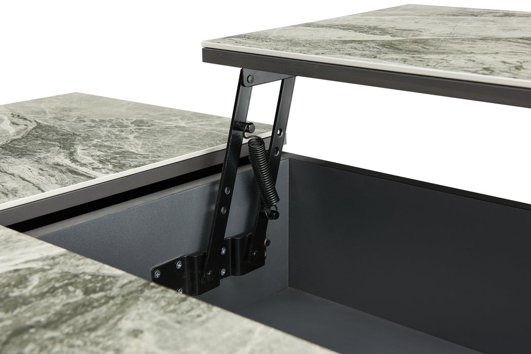 1388 Coffee Table W/ Storage Grey - i34876 - In Stock Furniture