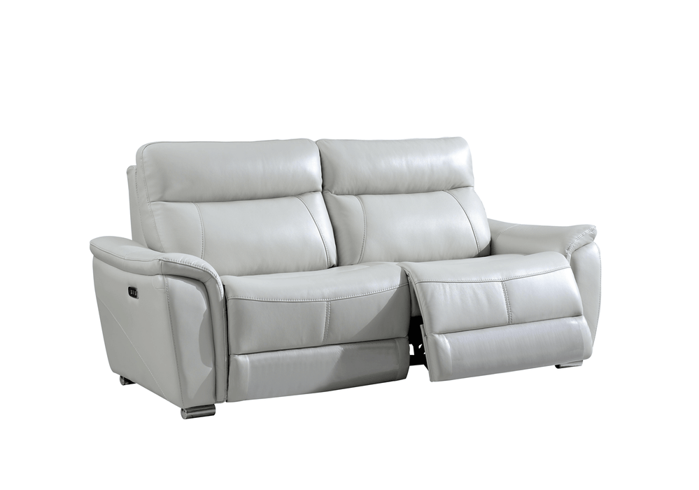 1705 Light-Grey With Electric Recliners Set - Gate Furniture