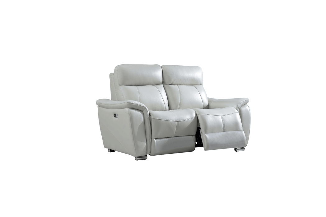 1705 Light-Grey With Electric Recliners Set - Gate Furniture