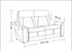 1705 Light-Grey With Electric Recliners Set - Gate Furniture