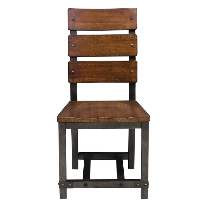 Holverson Rustic Brown Extendable Dining Set