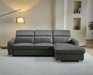 1822 Grey Sectional Right W/Bed - i38163 - Gate Furniture