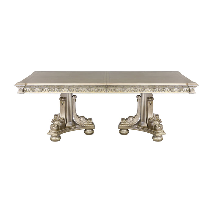 Catalonia Platinum Gold Extendable Dining Set