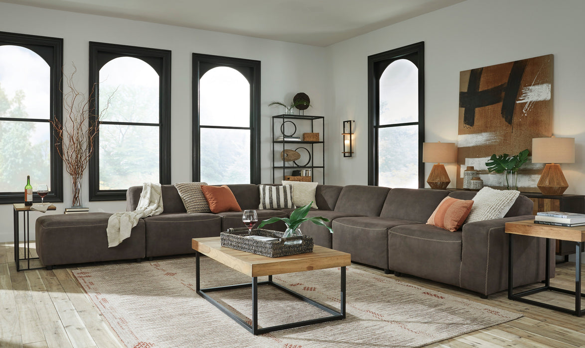 Allena Gunmetal 6-Piece LAF Sectional