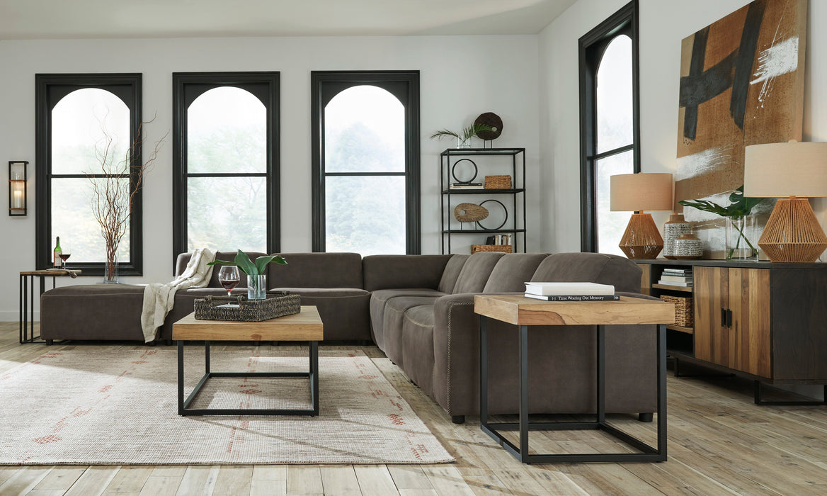 Allena Gunmetal 6-Piece LAF Sectional