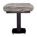 2417 Marble Table Grey Taupe With 3405 Chairs Beige Set - Gate Furniture