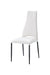 2417 Marble Table White With 3405 White Chairs Set - Gate Furniture