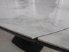 2417 Marble Table White With 3405 White Chairs Set - Gate Furniture