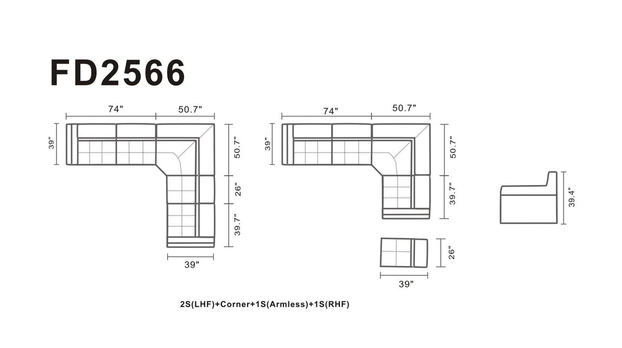 2566 Sectional - i21819 - Gate Furniture