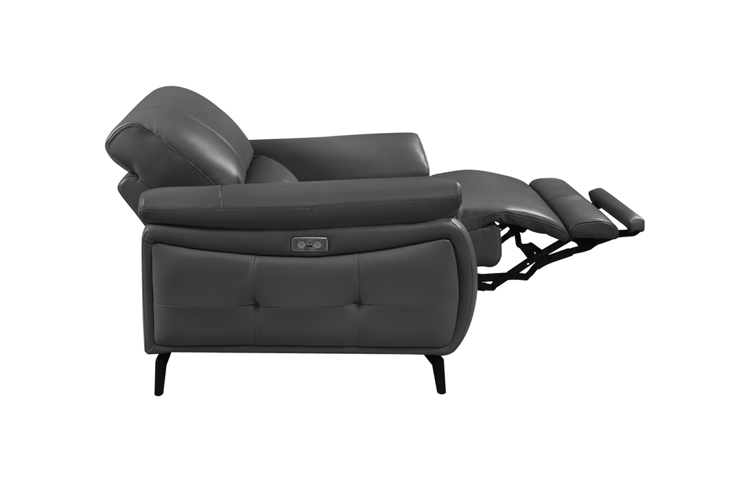 2934 Dark Grey W/ Electric Recliners Set - In Stock Furniture