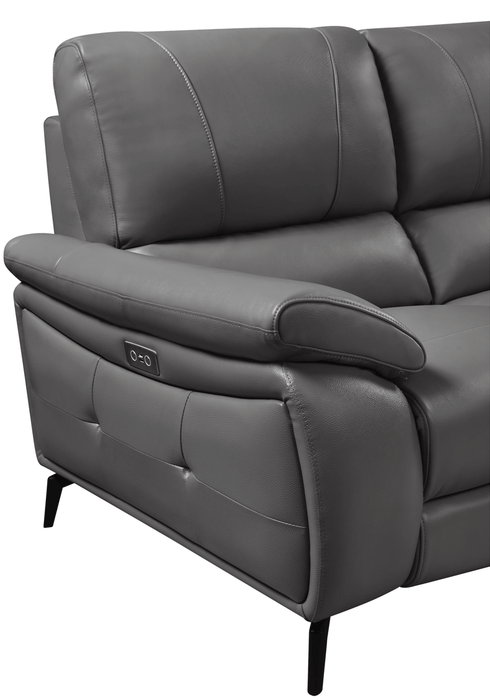 2934 Dark Grey W/ Electric Recliners Set - In Stock Furniture