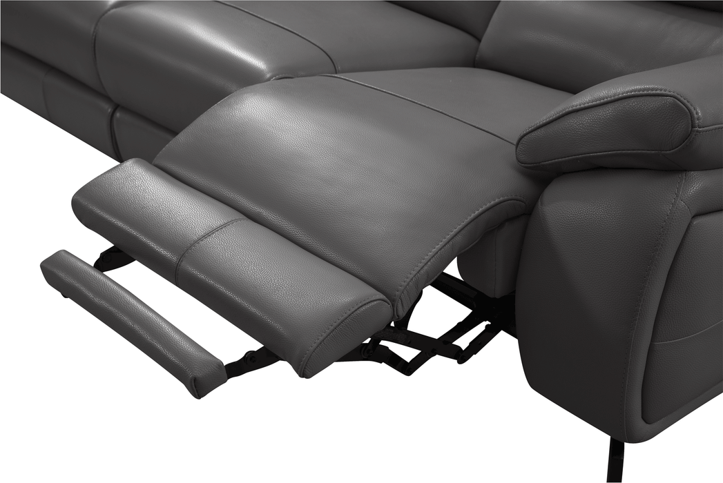 2934 Dark Grey W/ Electric Recliners Set - In Stock Furniture