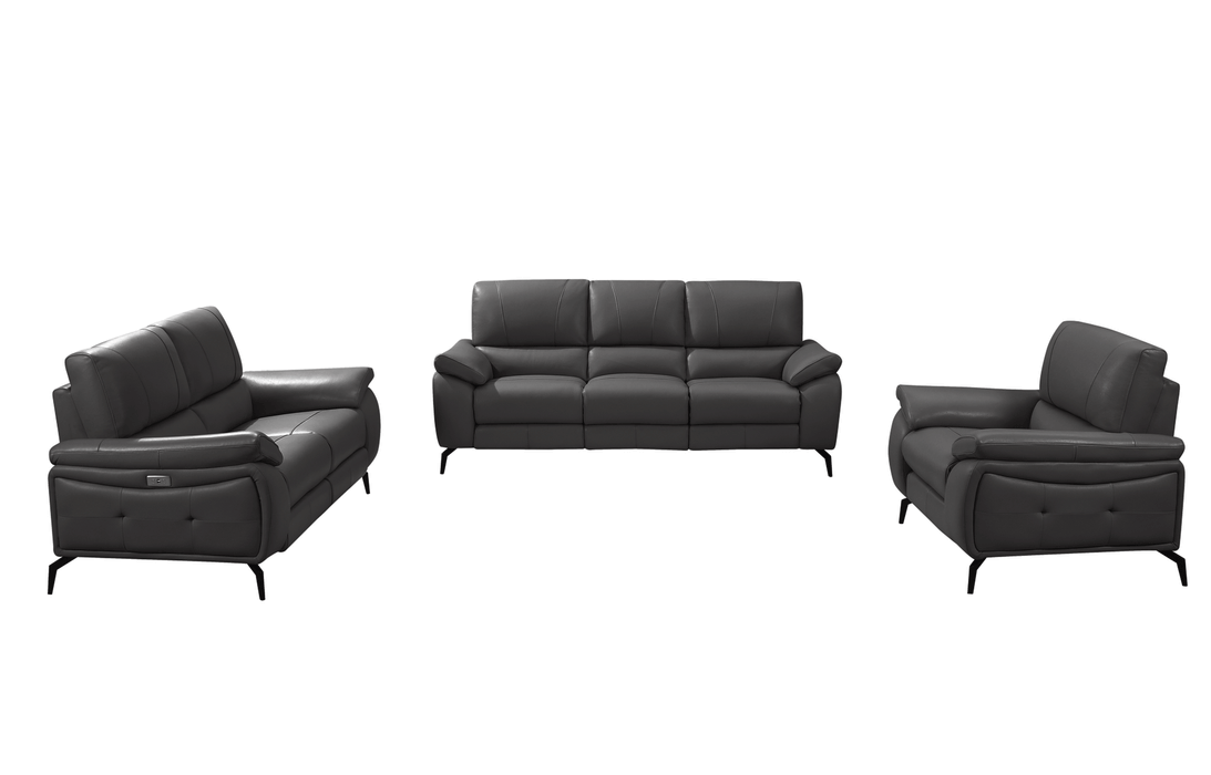 2934 Dark Grey W/ Electric Recliners Set - In Stock Furniture