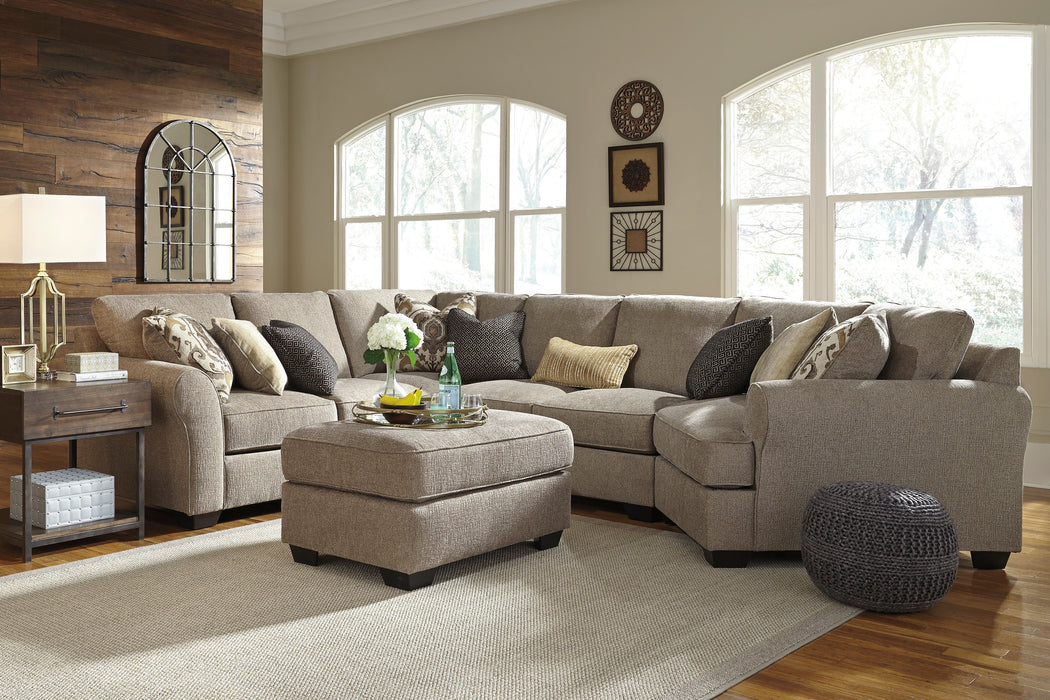 Pantomine Driftwood 4-Piece RAF Cuddler Sectional