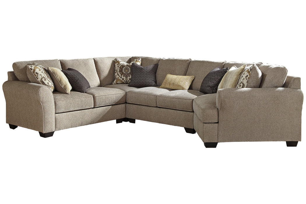 Pantomine Driftwood 4-Piece RAF Cuddler Sectional