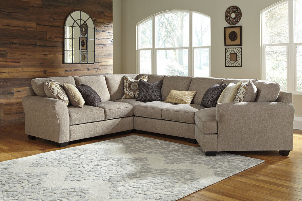 Pantomine Driftwood 4-Piece RAF Cuddler Sectional