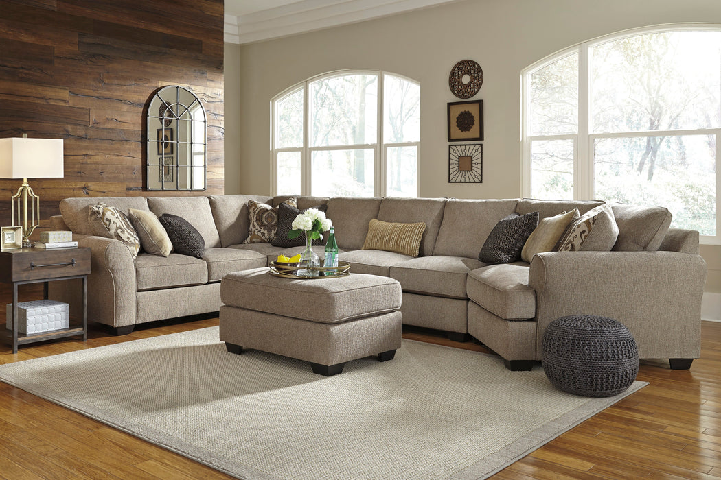 Pantomine Driftwood 4-Piece Large RAF Cuddler Sectional