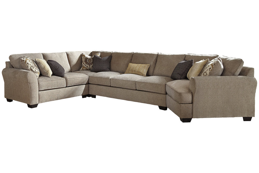Pantomine Driftwood 4-Piece Large RAF Cuddler Sectional