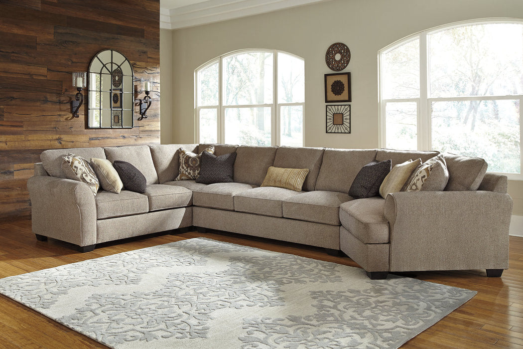 Pantomine Driftwood 4-Piece Large RAF Cuddler Sectional