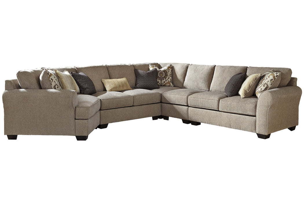 Pantomine Driftwood 5-Piece LAF Cuddler Sectional