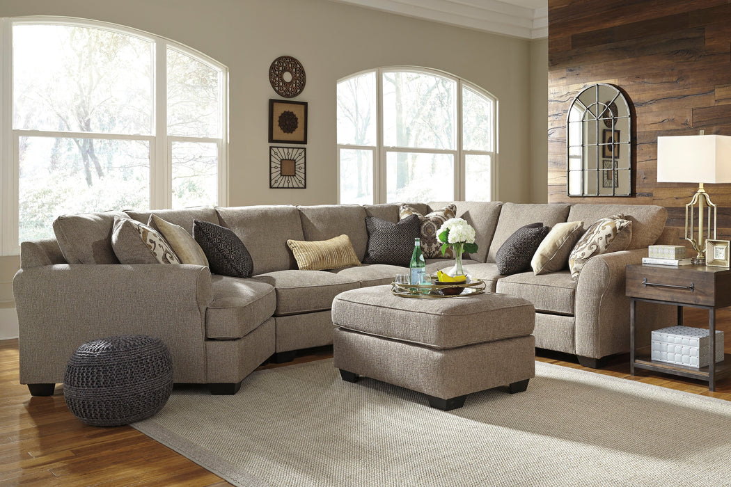 Pantomine Driftwood 4-Piece LAF Cuddler Sectional