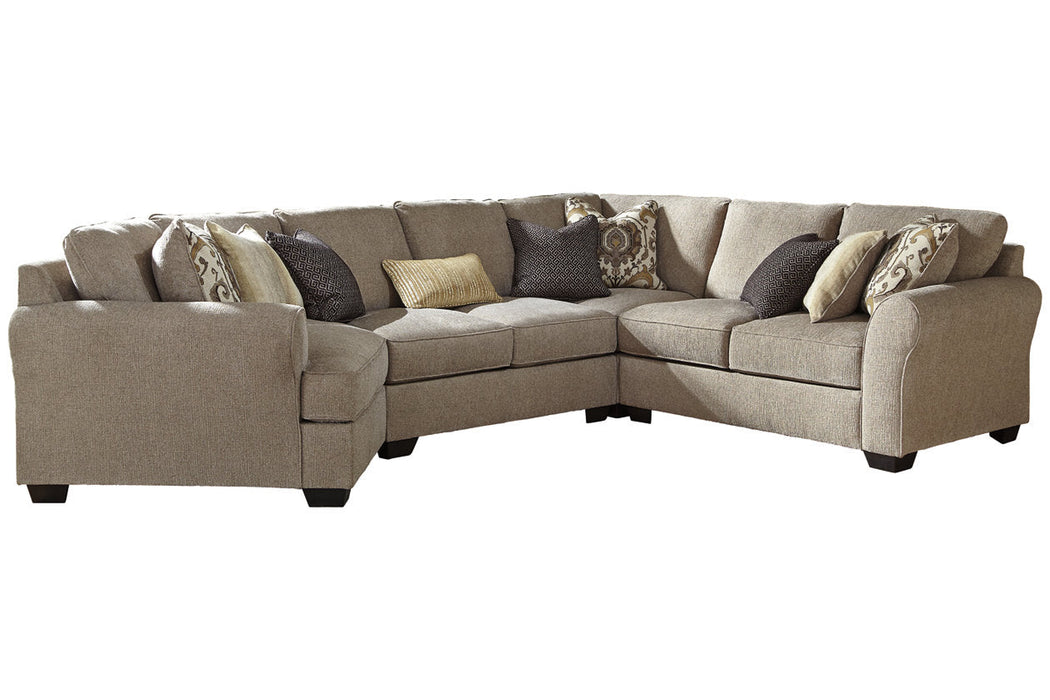 Pantomine Driftwood 4-Piece LAF Cuddler Sectional