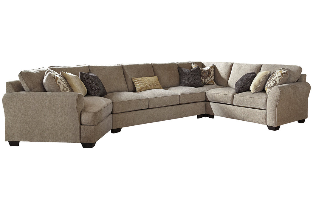 Pantomine Driftwood 4-Piece Large LAF Cuddler Sectional