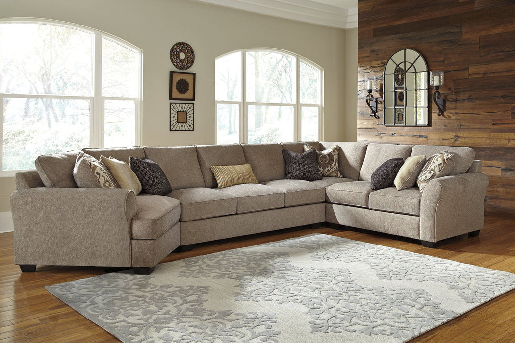 Pantomine Driftwood 4-Piece Large LAF Cuddler Sectional