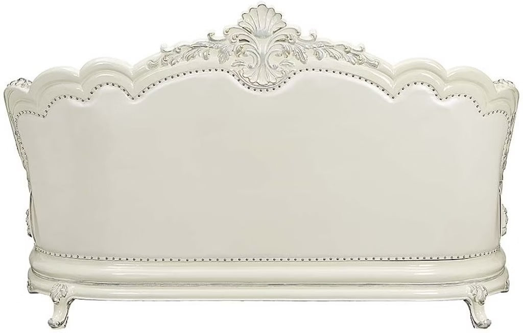 Adara Antique White Finish Living Room Set