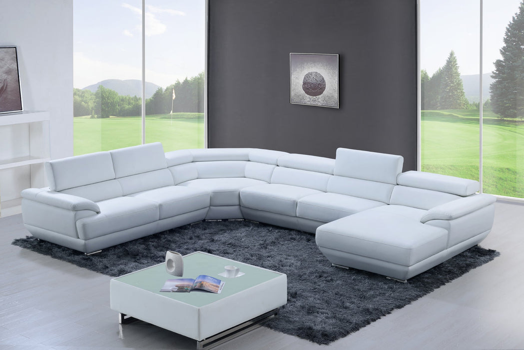 430 Sectional Pure White - i27451 - Gate Furniture