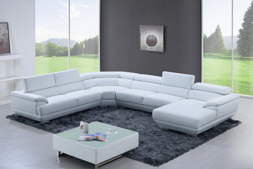 430 Sectional Pure White - i27451 - Gate Furniture