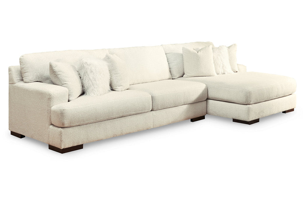 Zada Ivory 2-Piece RAF Sectional