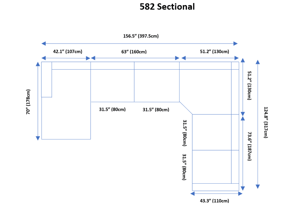 582 Sectional Right - i38043 - Gate Furniture