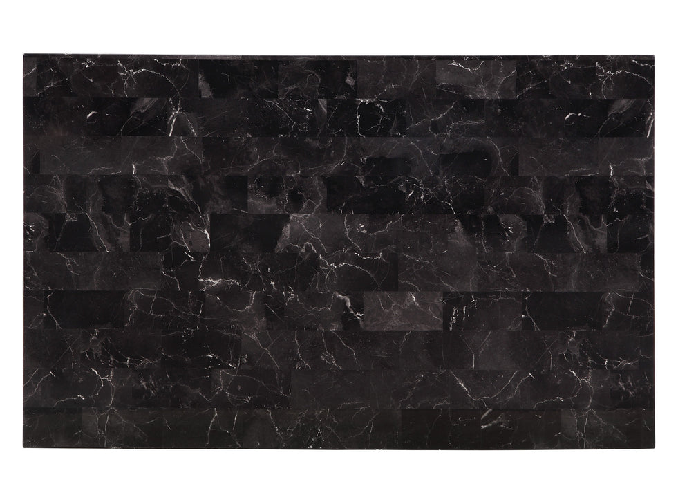 Tempe Black Marble-Top Dining Set